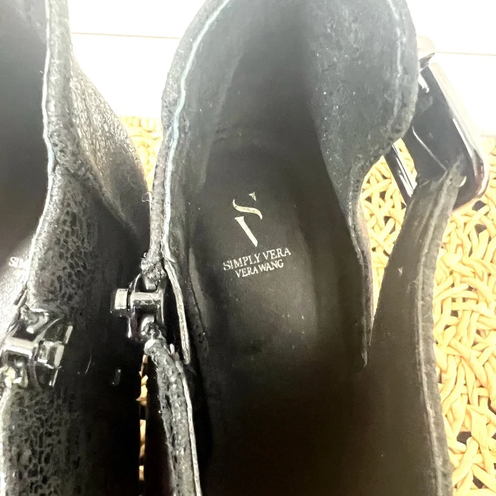 Simply Vera heels open toe size 9 black_4